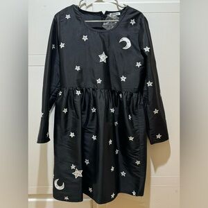 BATSHEVA taffeta star and moon with crystals dress